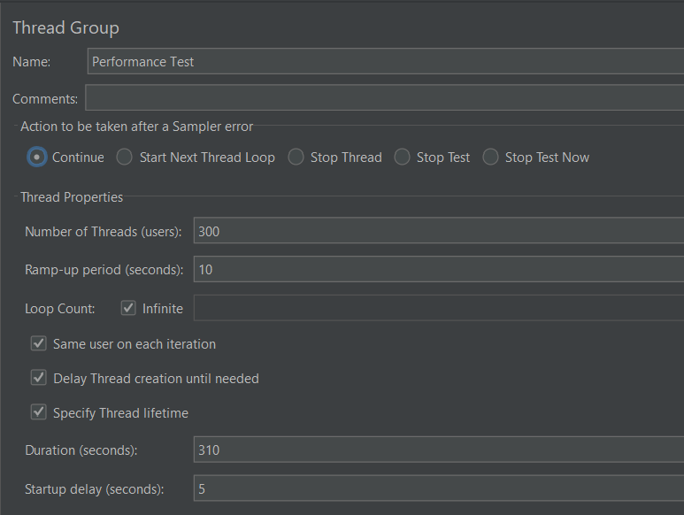 Performance Test | Thread Group